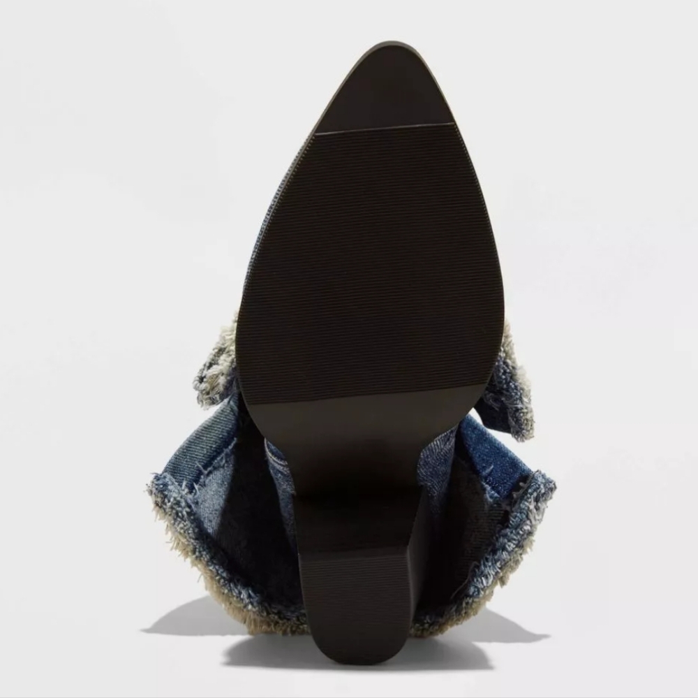 Wild Fable Calista Denim Foldover Booties - Picture 4 of 5